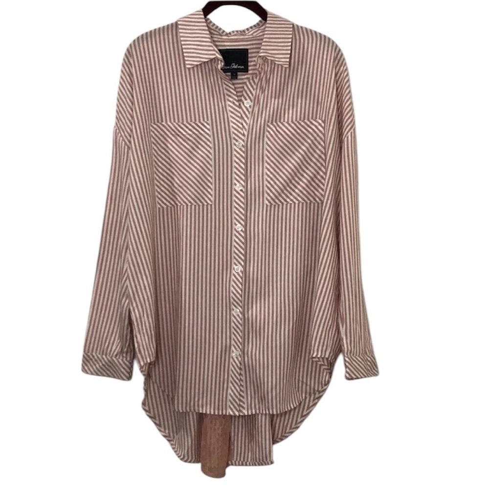 Sam Edelman Intimates Zephyr Striped Oversized Sleep Shirt size Small